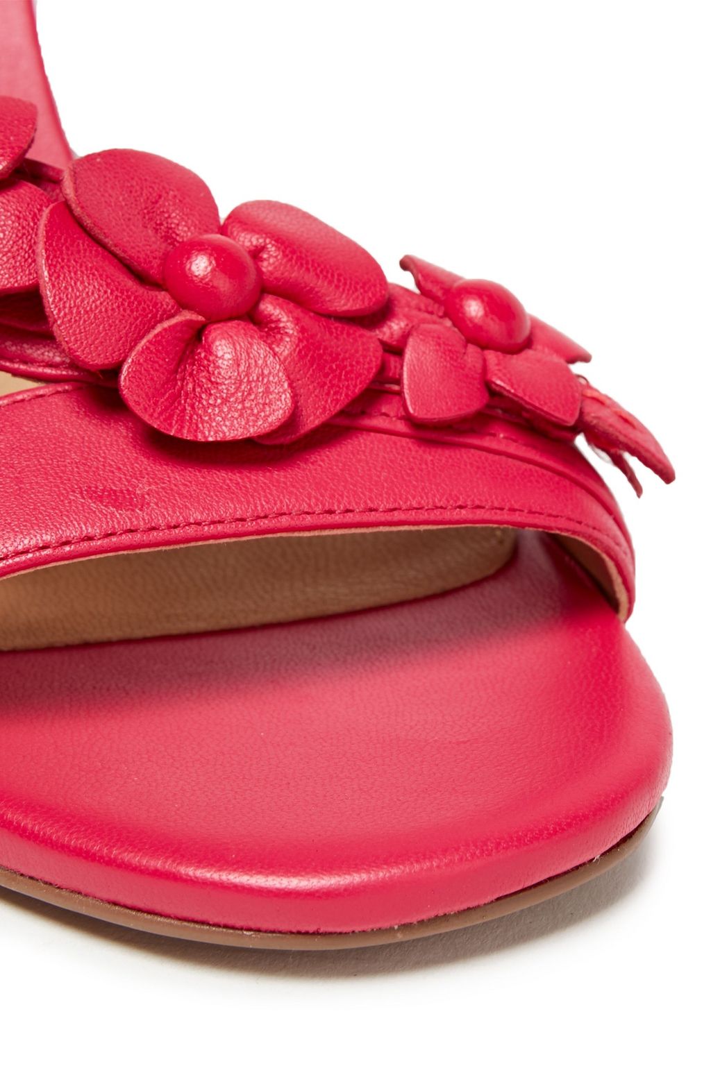 MICHAEL MICHAEL KORS Tricia cutout floral-appliquéd leather sandals