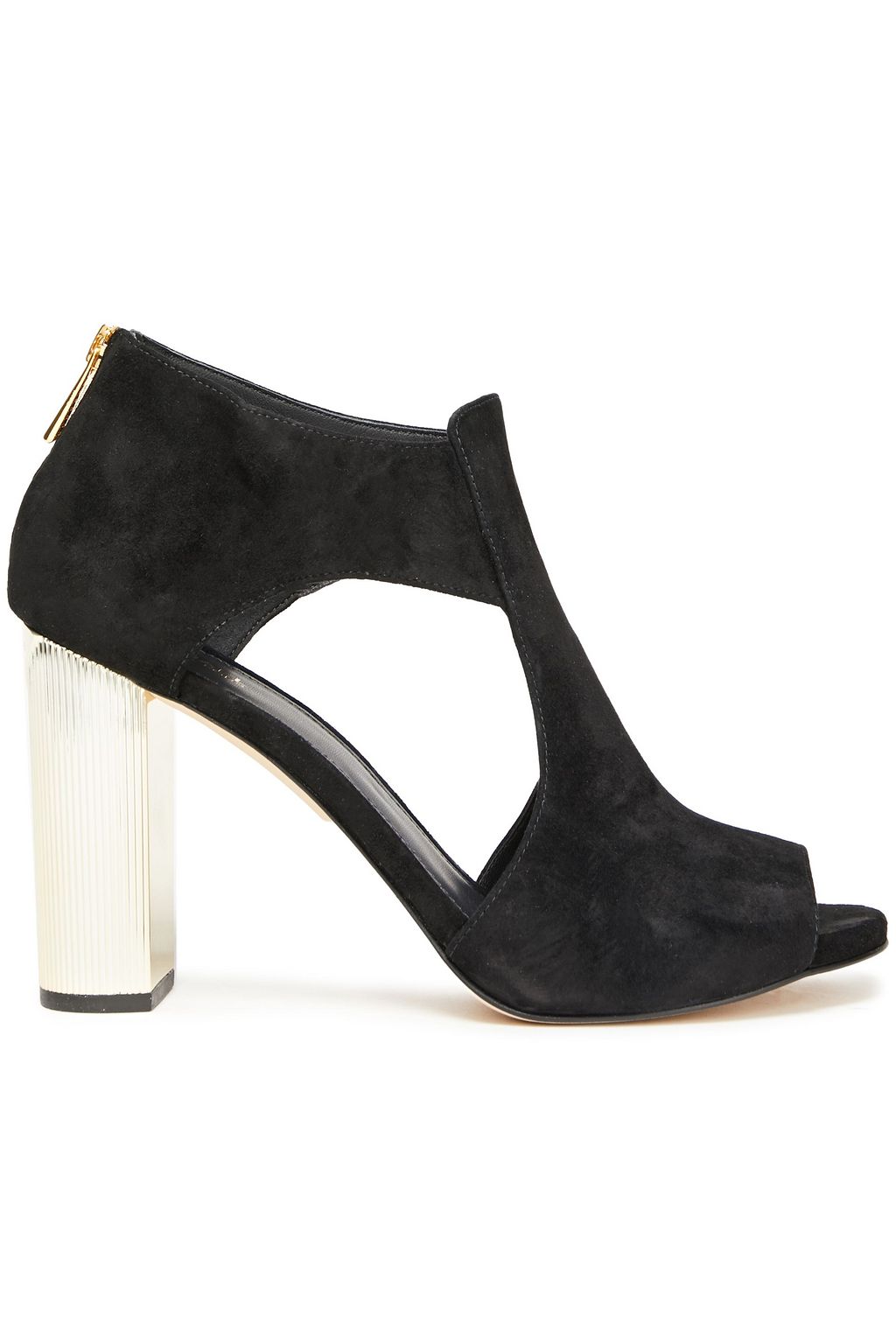 michael kors black and gold heels
