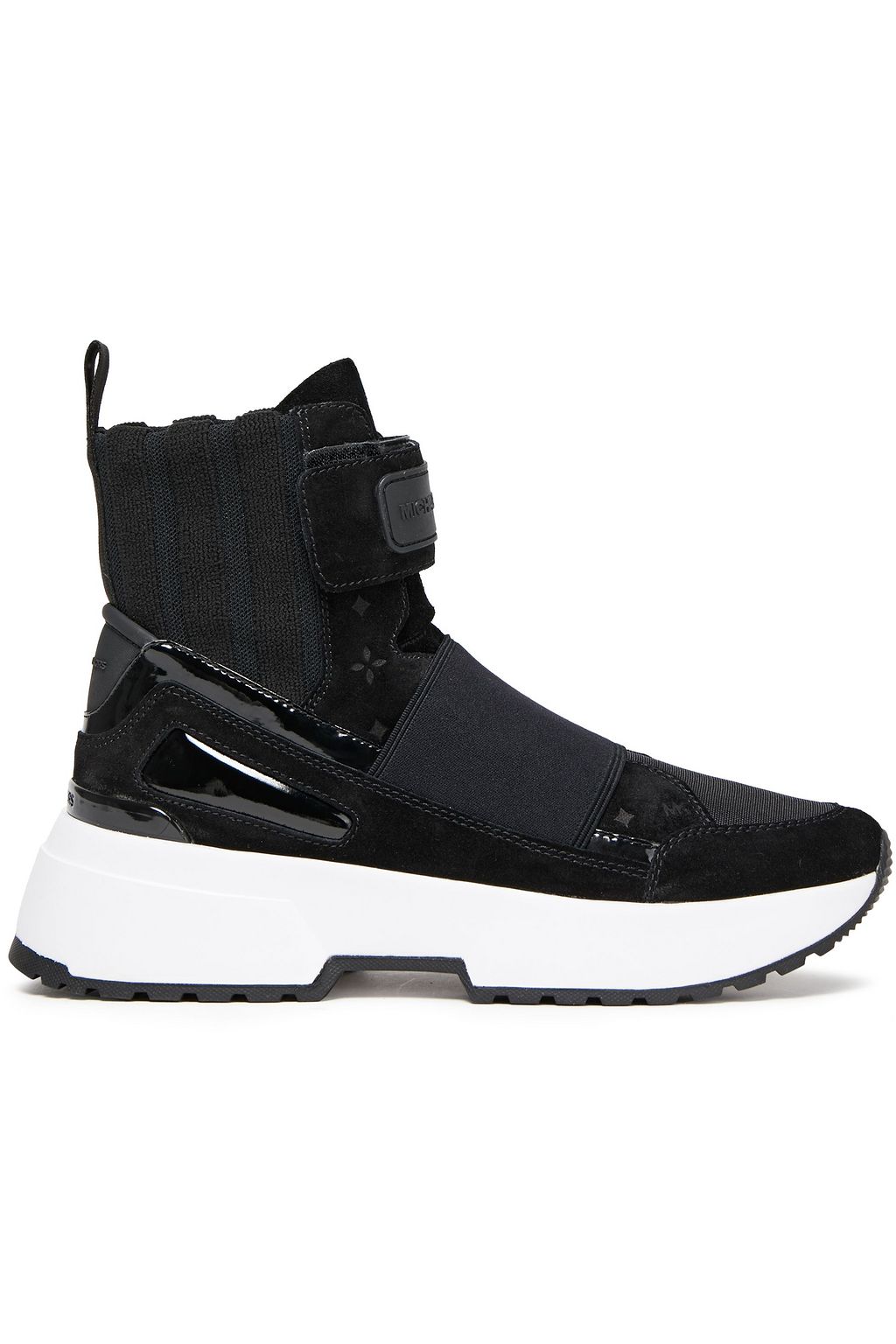 michael kors cosmo leather sneaker boot