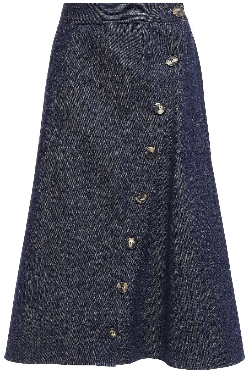 50% off entire collection great quality Dark denim Flared button-detailed denim midi skirt | Sale up to 70 ... 50% off entire collection great quality Dark denim Flared button-detailed denim midi skirt | Sale up to 70 ...
