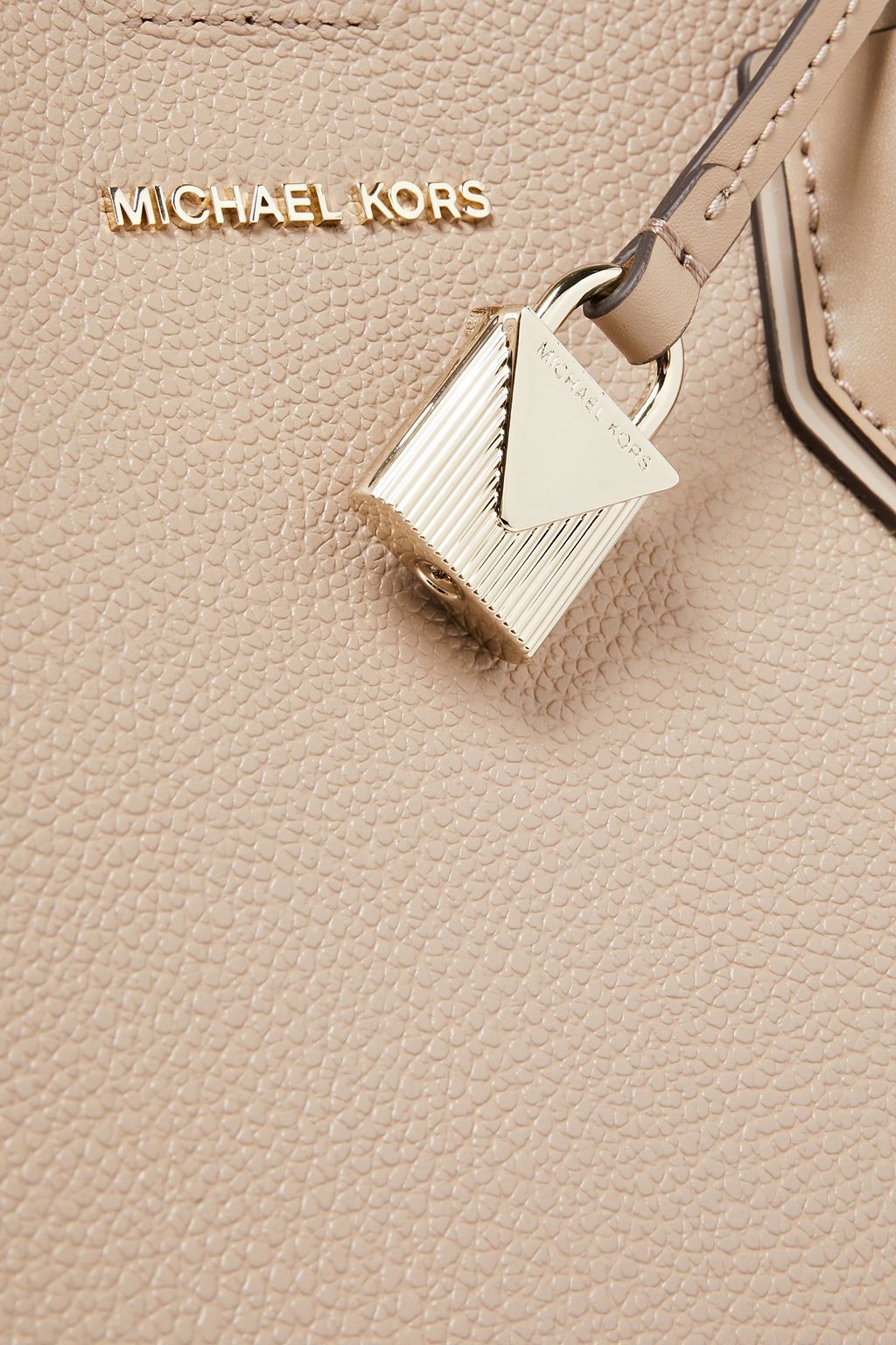 MICHAEL MICHAEL KORS Smooth and textured-leather shoulder bag