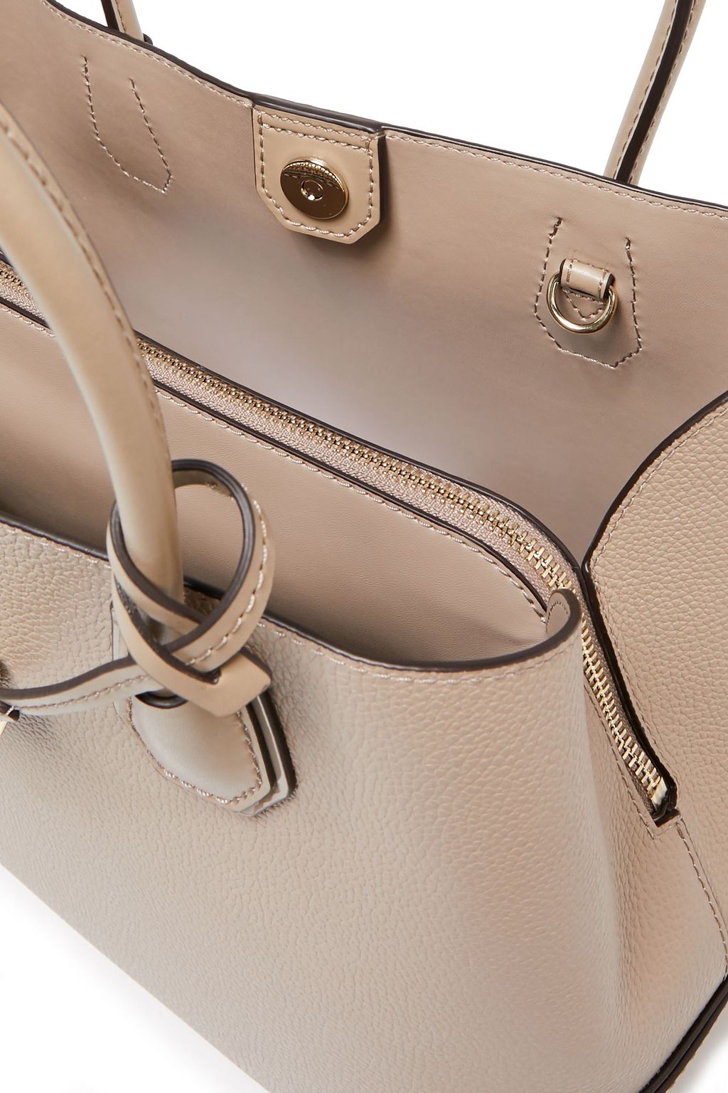 MICHAEL MICHAEL KORS Smooth and textured-leather shoulder bag