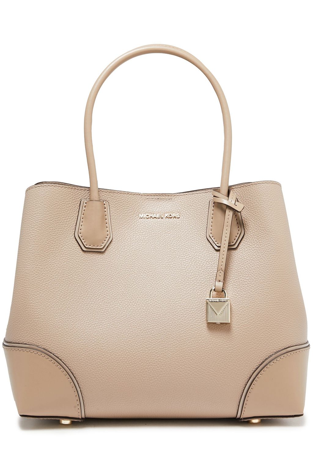 MICHAEL MICHAEL KORS Smooth and textured-leather shoulder bag