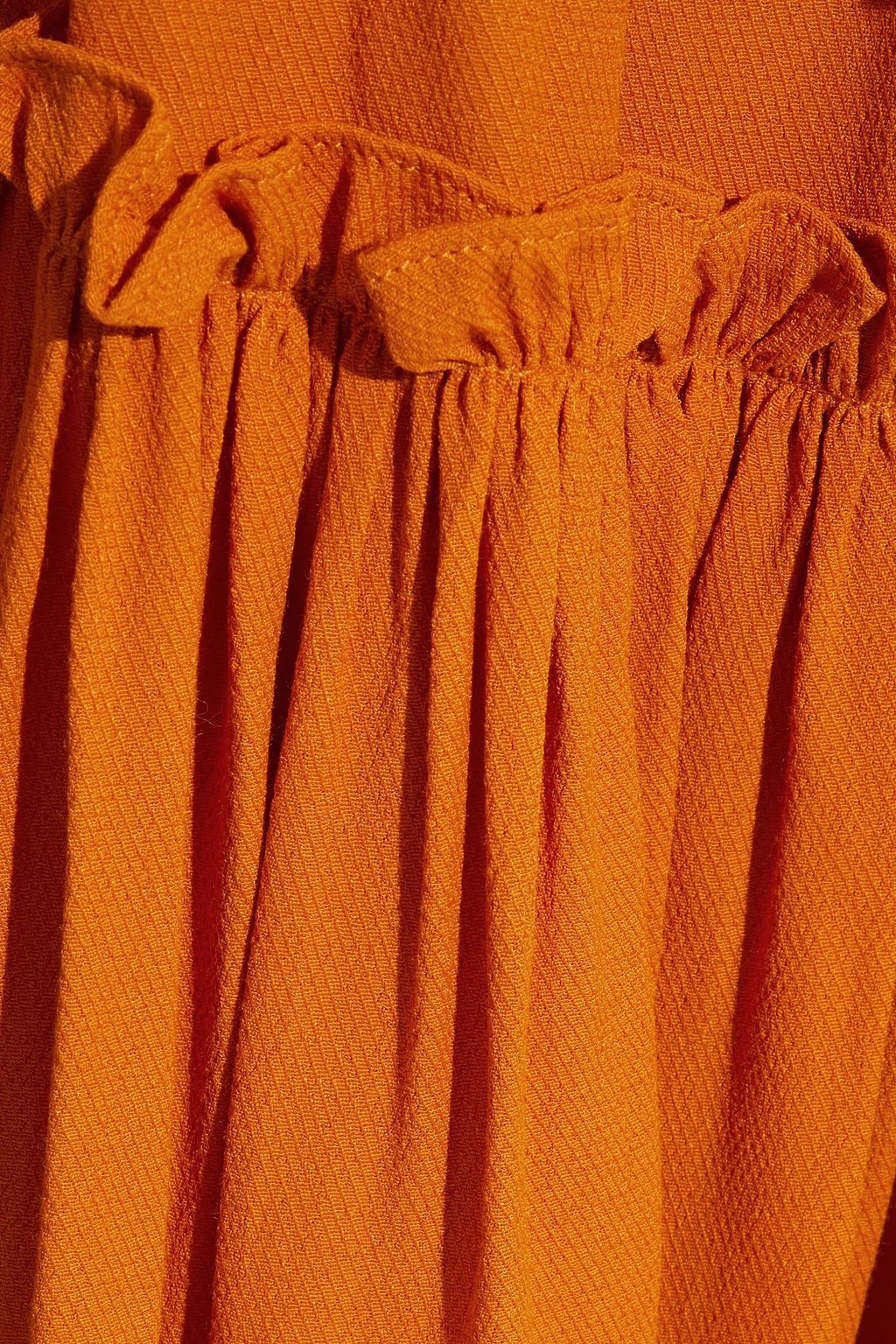 MARISSA WEBB Elio belted ruffled crepe midi dress