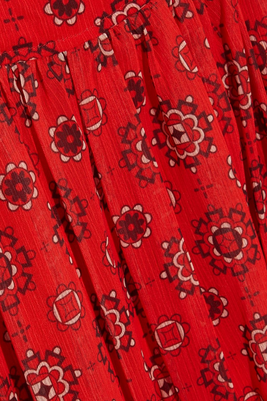 MARISSA WEBB Seraphina gathered printed georgette midi dress