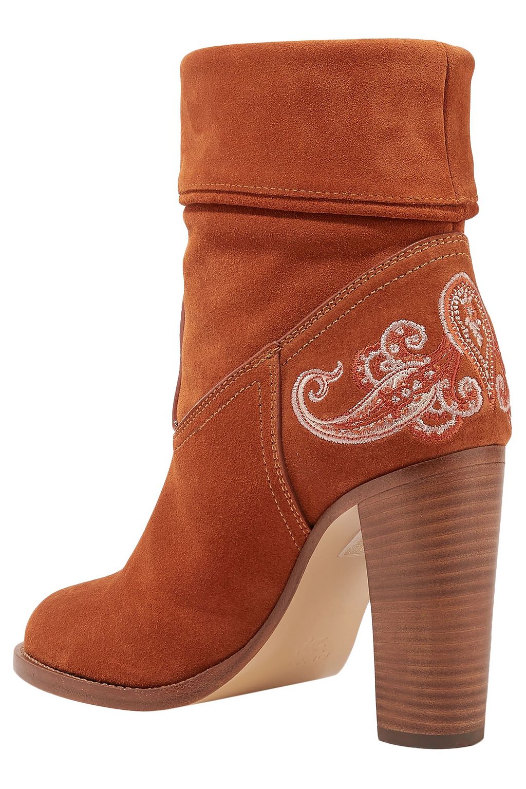 ETRO Embroidered suede ankle boots