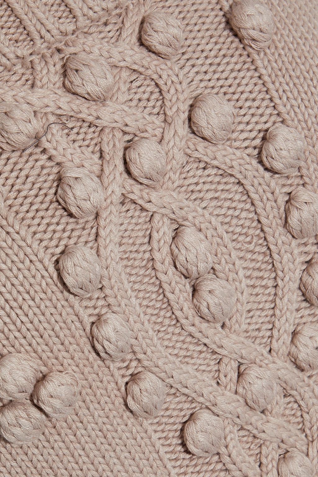 MARISSA WEBB Camden off-the-shoulder pompom-embellished cable-knit sweater