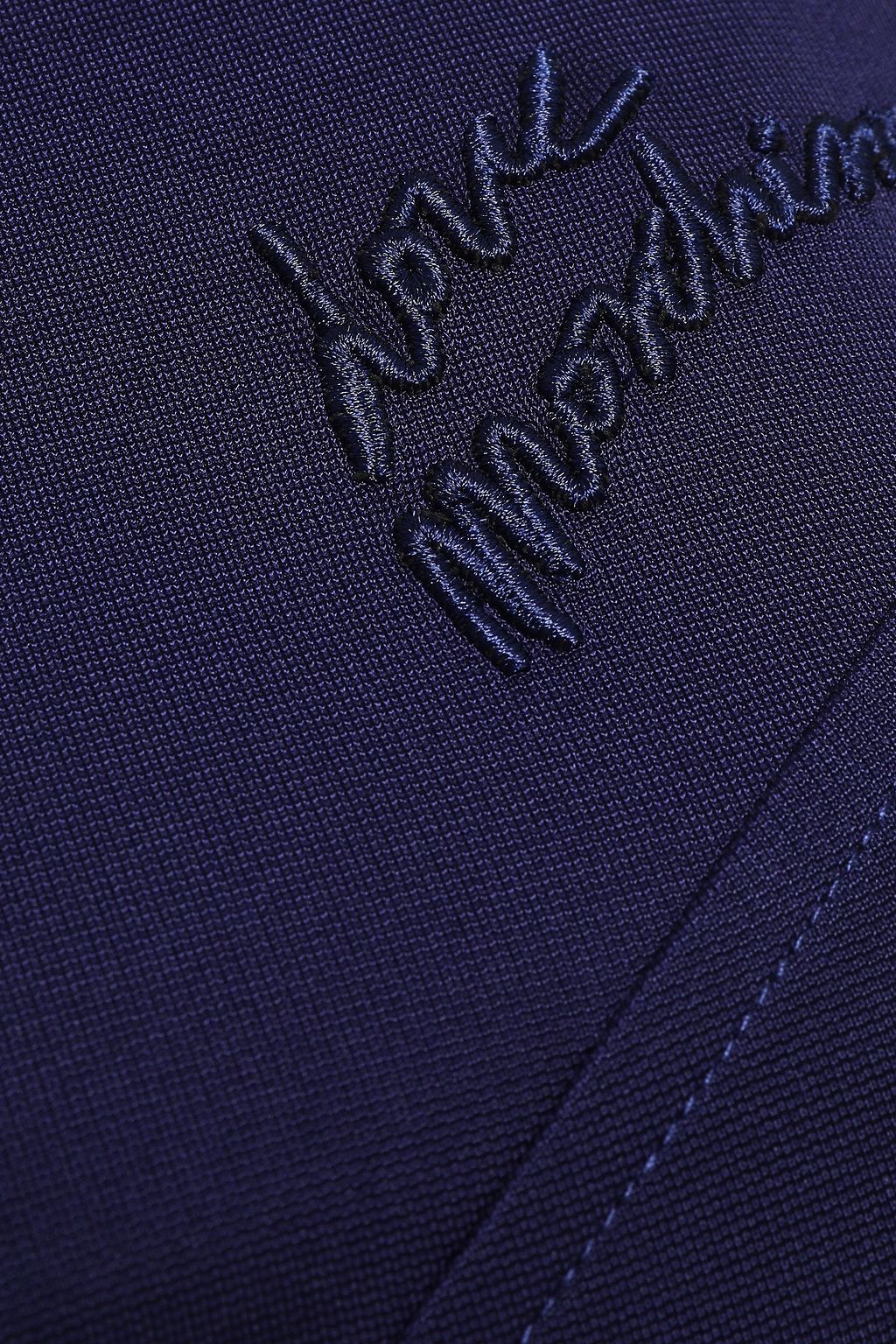 LOVE MOSCHINO Embroidered stretch-jersey mini dress