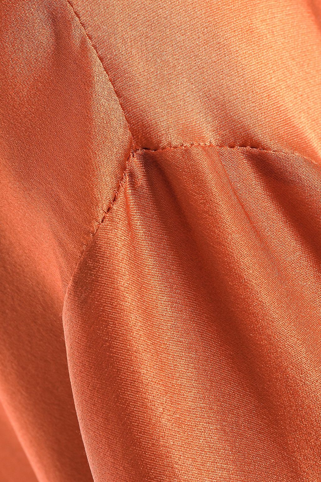 LAPOINTE Belted dégradé silk-satin robe