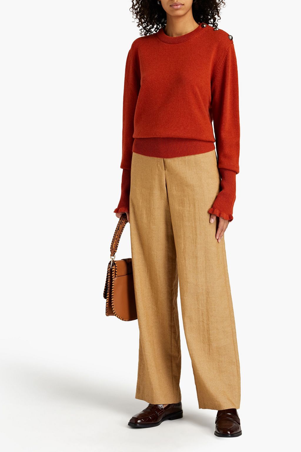CHLOÉ Button-detailed cashmere sweater