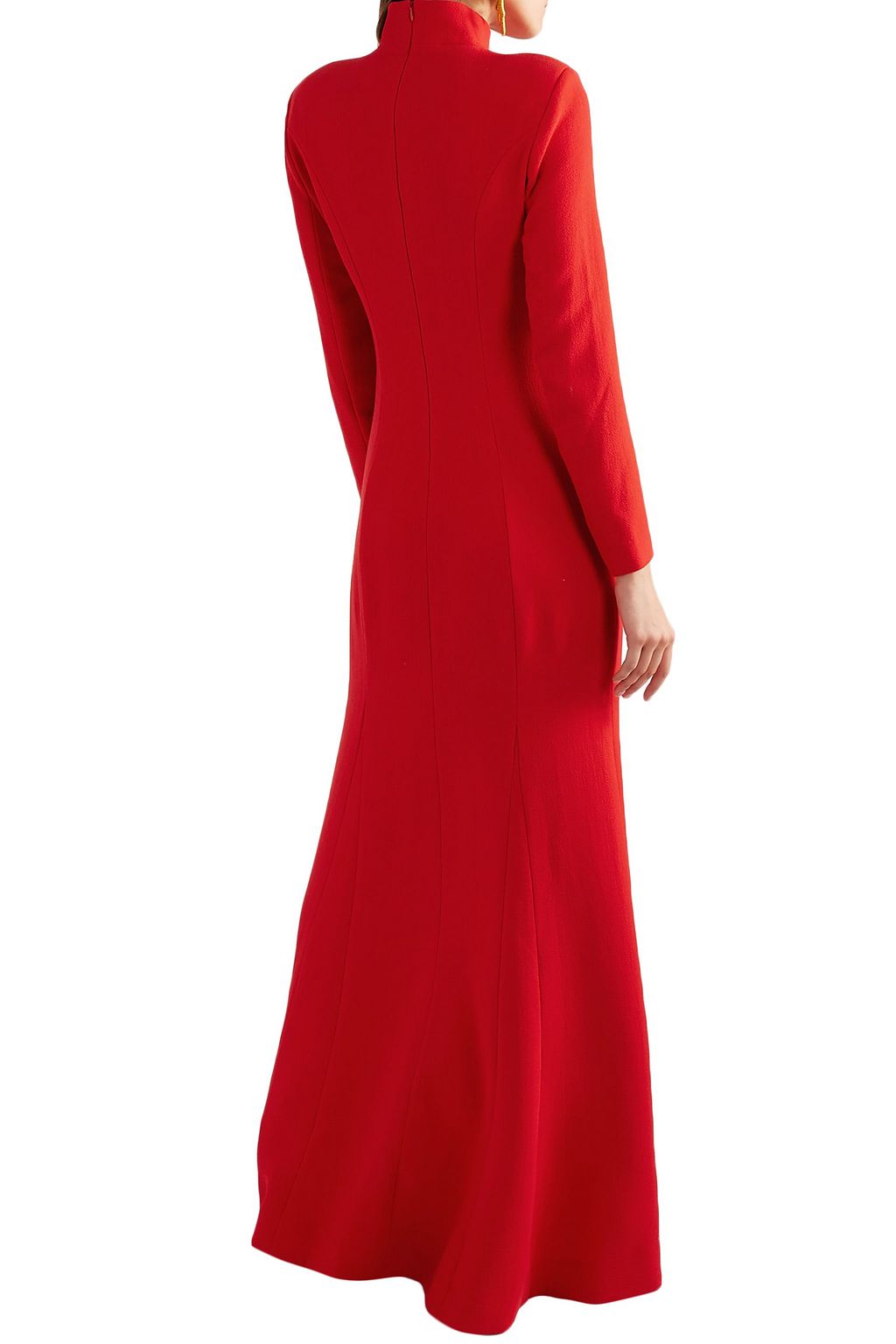 REBECCA DE RAVENEL Gabrielle wool-crepe gown
