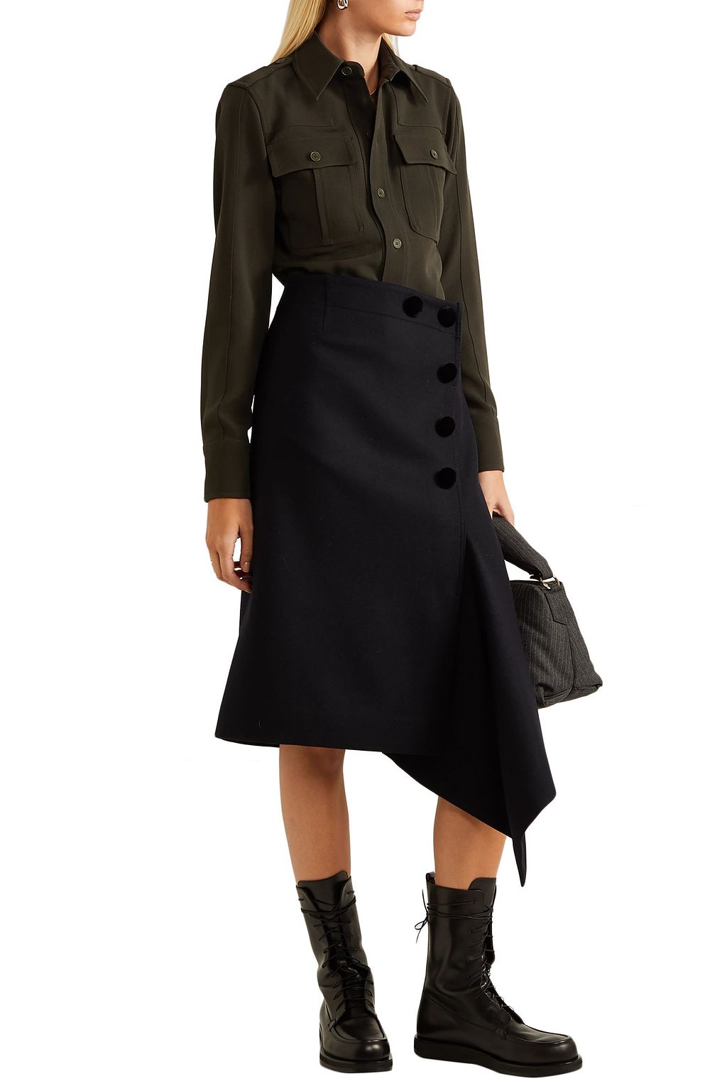 STELLA MCCARTNEY Wool-twill shirt