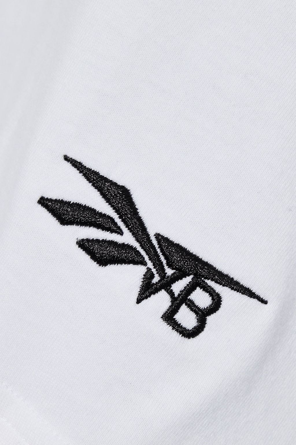 REEBOK X VICTORIA BECKHAM Embroidered printed cotton-jersey top