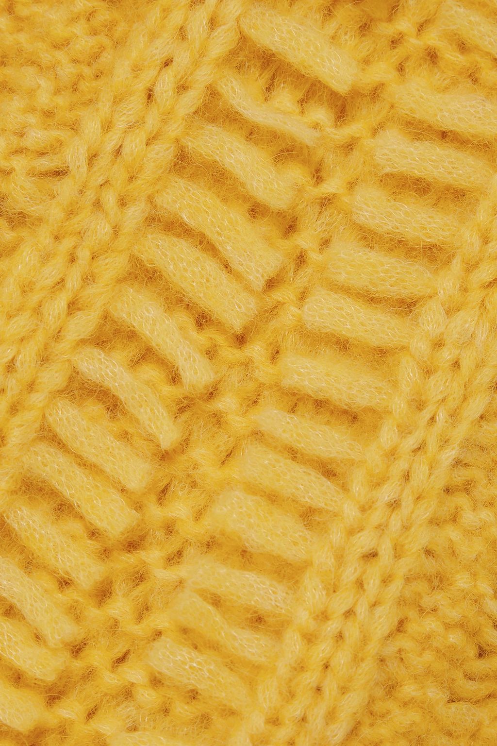 STELLA MCCARTNEY Fringed cable-knit alpaca-blend sweater