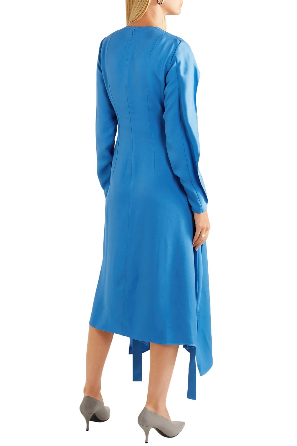STELLA MCCARTNEY Cutout draped cady midi dress