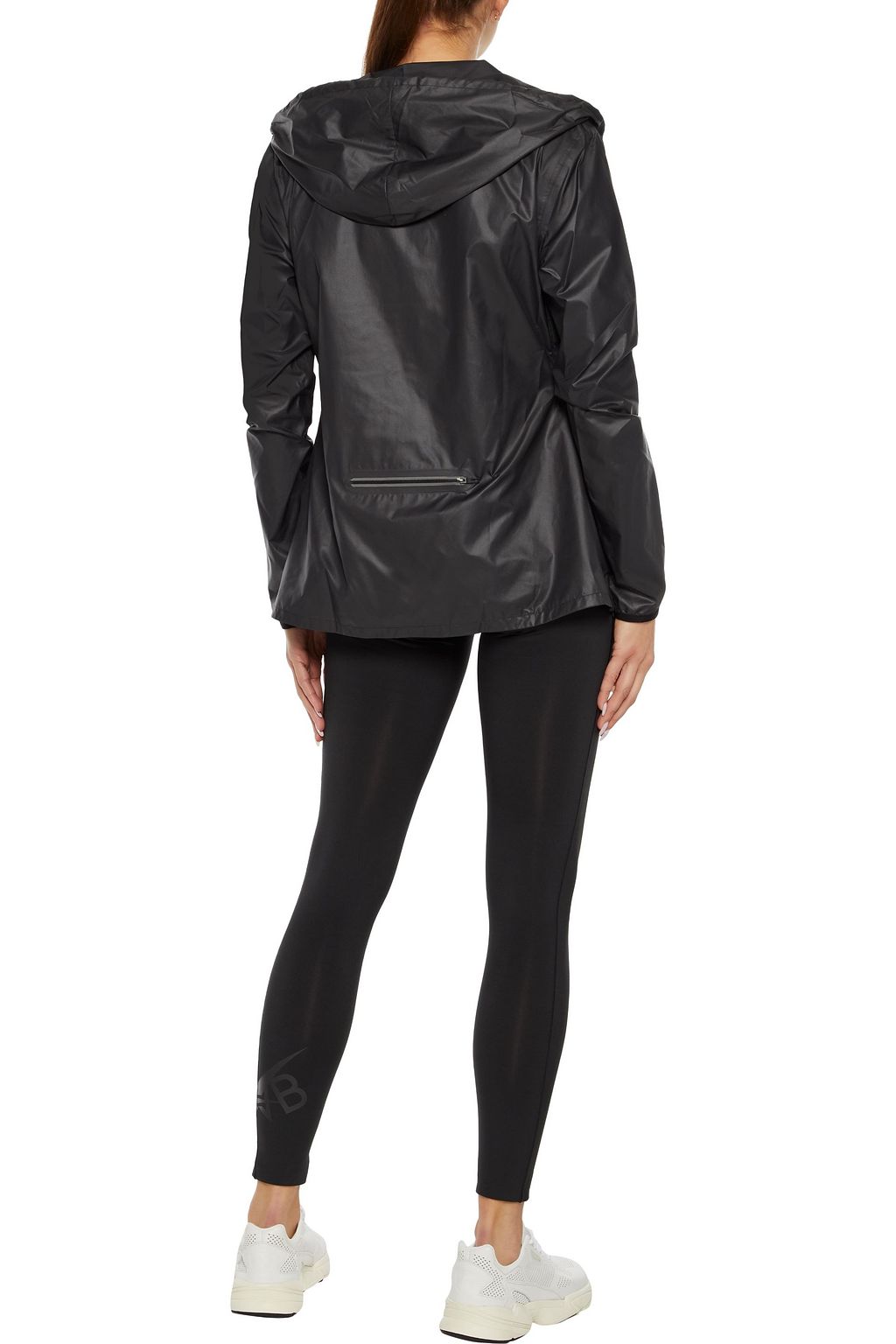 REEBOK X VICTORIA BECKHAM Printed coated-shell hooded jacket