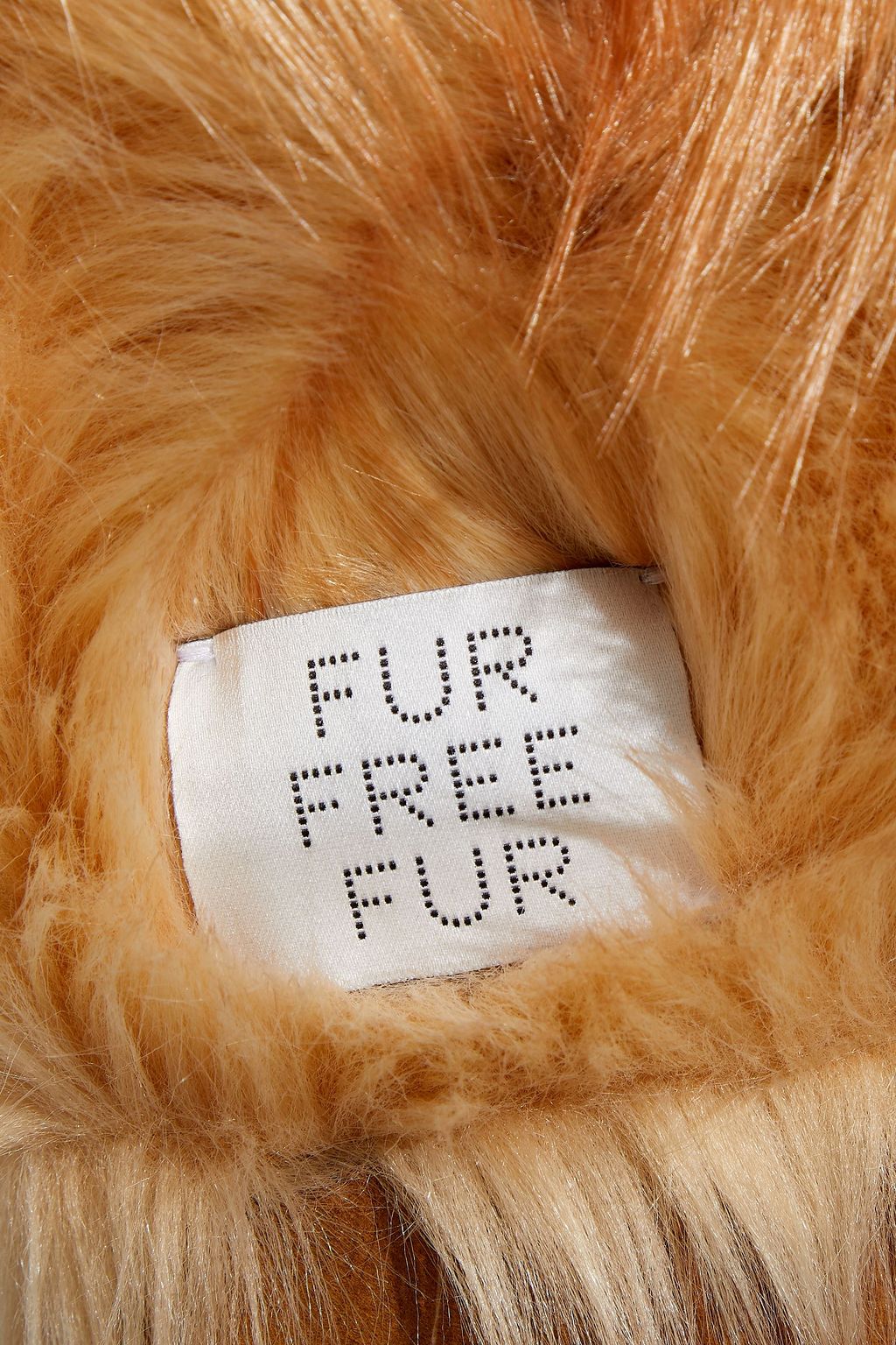 STELLA MCCARTNEY Belted paneled faux fur and suede coat
