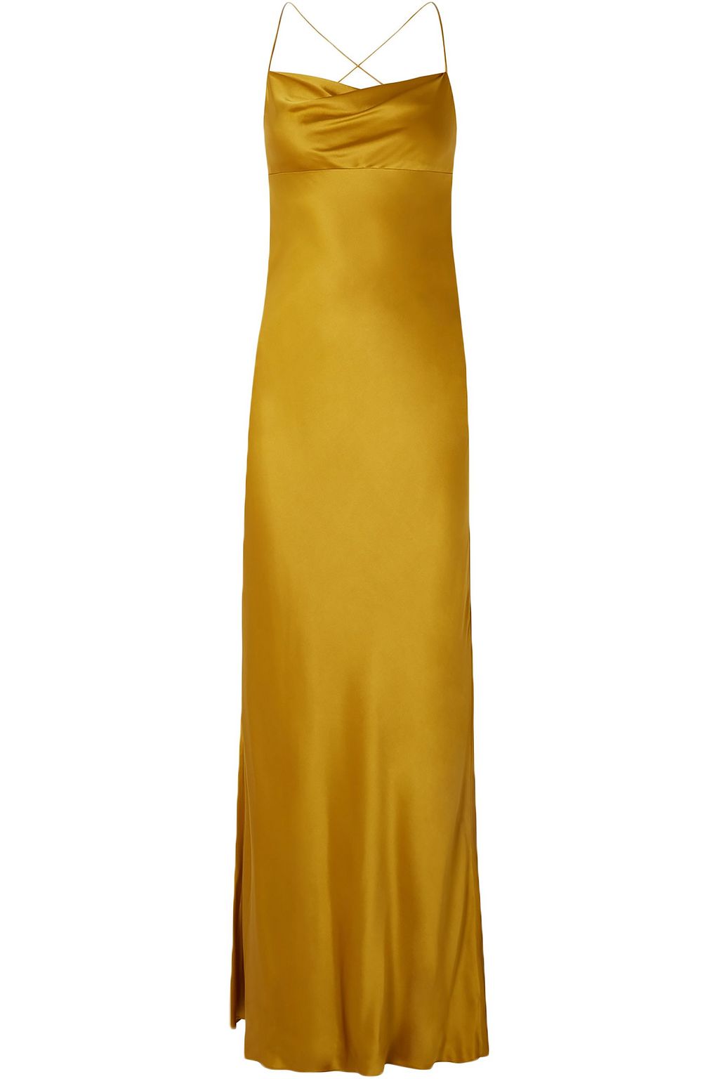 michelle mason gold dress