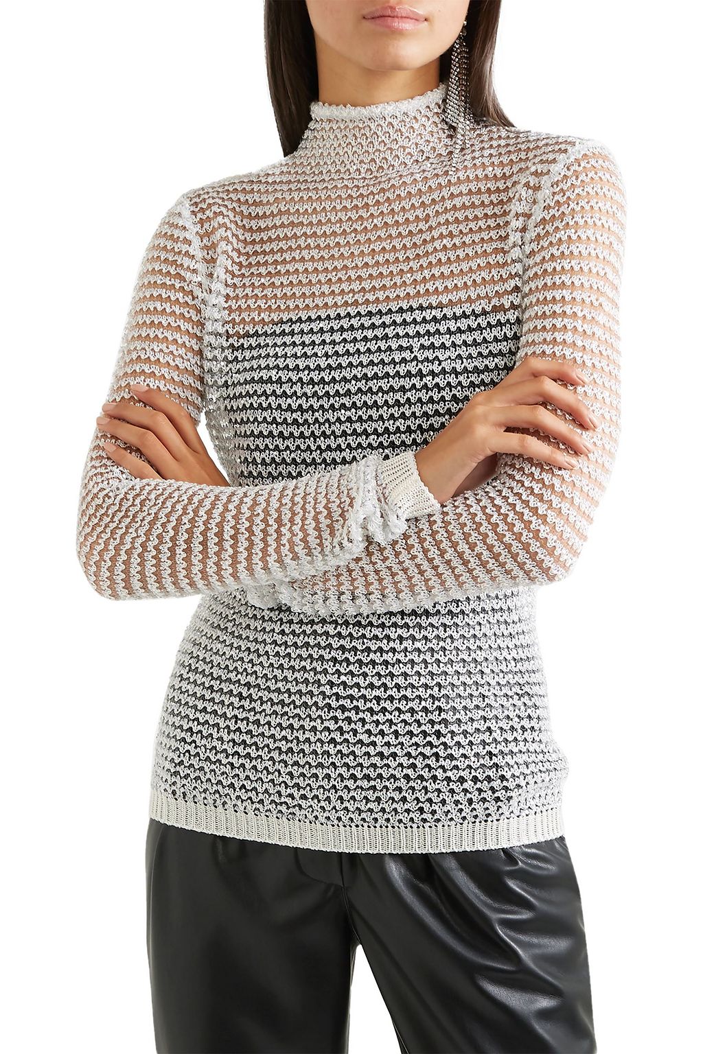 sequin knit top