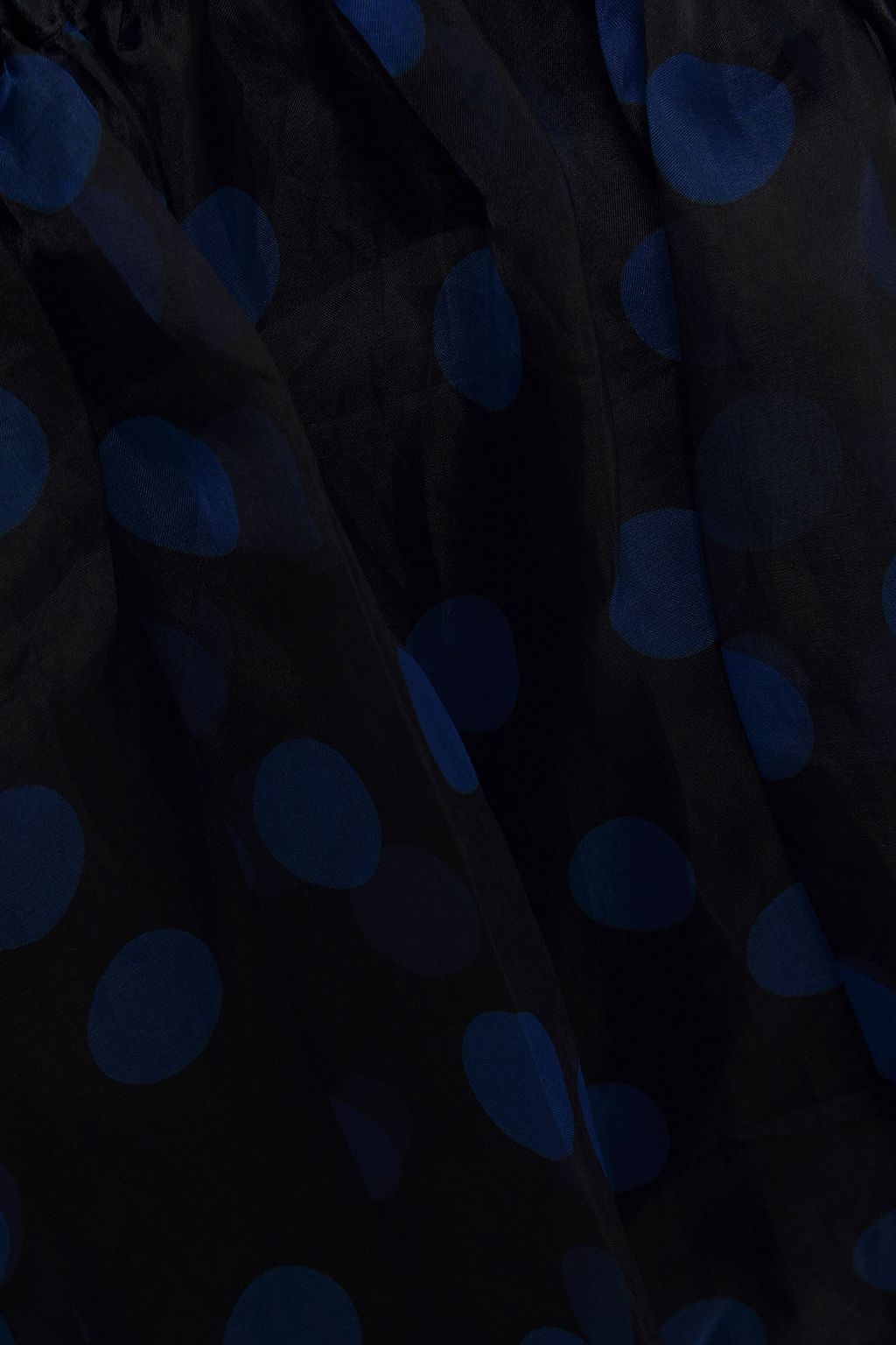 LEE MATHEWS Rayne gathered polka-dot silk-organza mini dress
