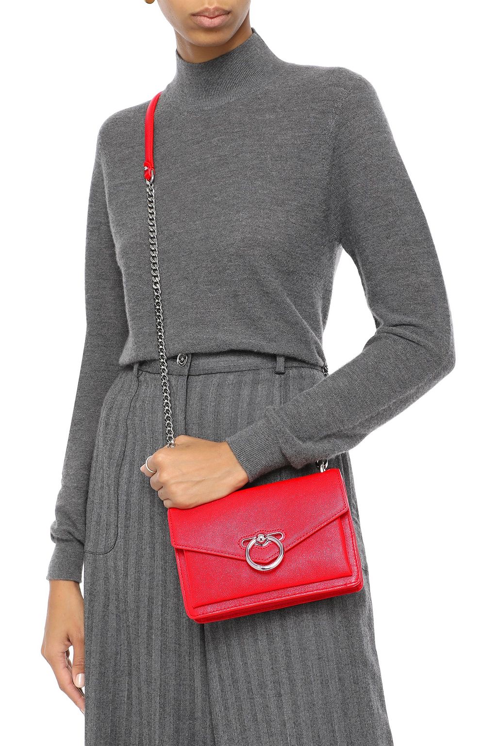 REBECCA MINKOFF Pebbled-leather shoulder bag