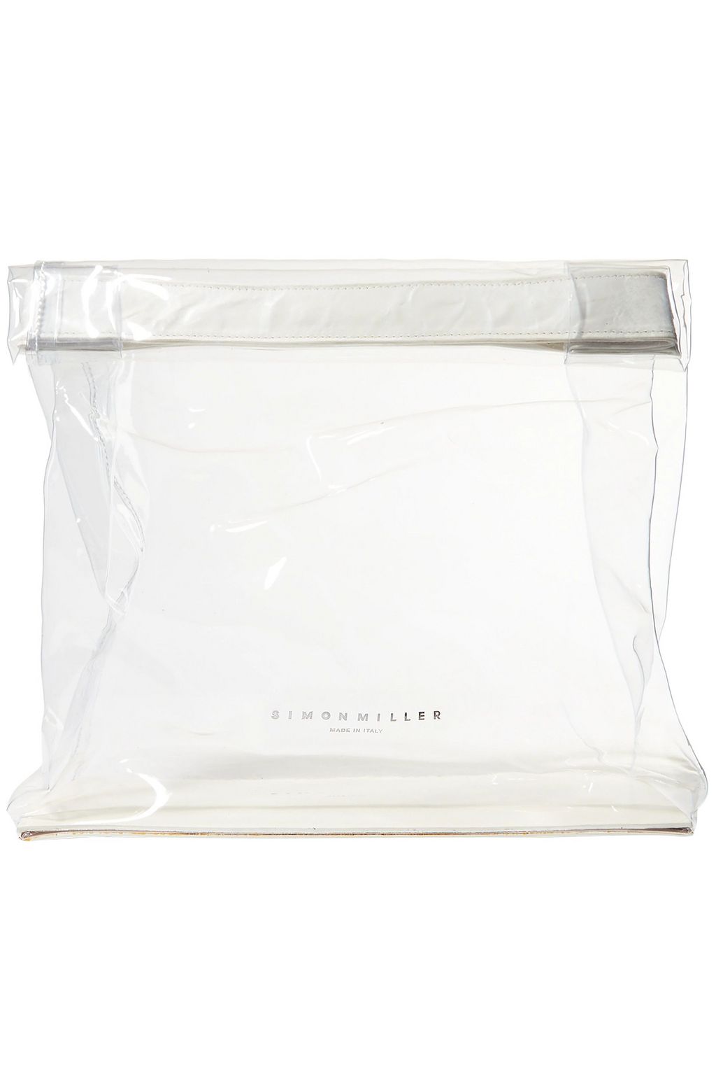 SIMON MILLER Lunchbag 30 leather-trimmed PVC clutch