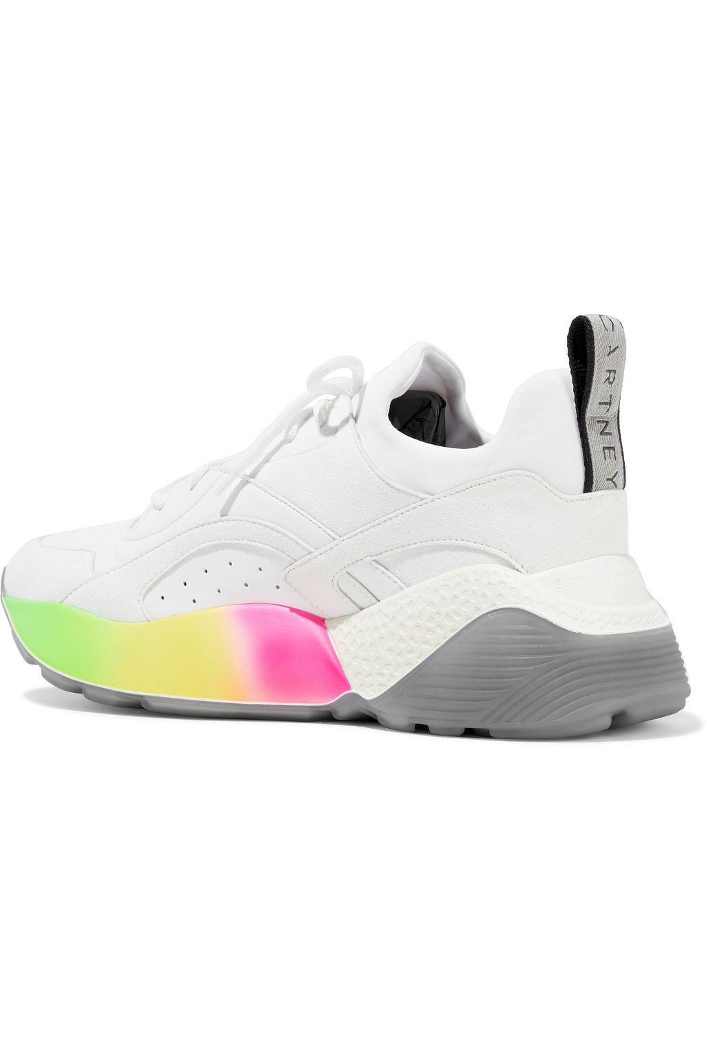 STELLA MCCARTNEY Eclypse neoprene, faux suede and faux leather sneakers