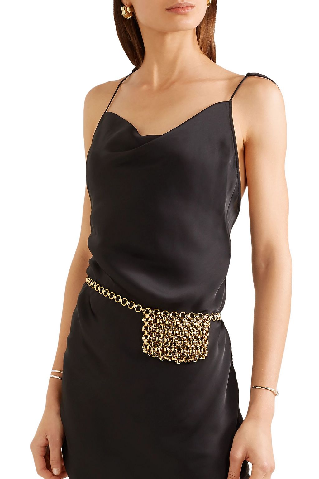LAURA LOMBARDI Gold-tone belt bag