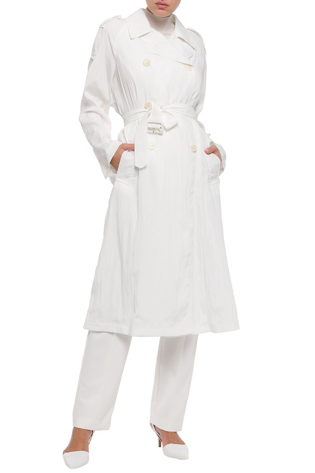 HELMUT LANG Belted shell trench coat