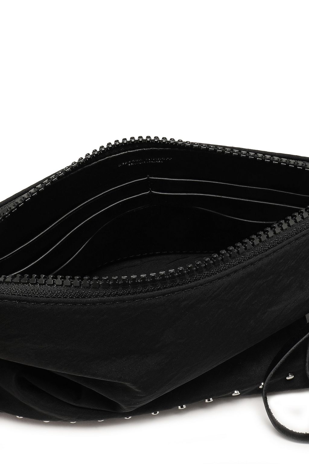REBECCA MINKOFF Studded crinkled-shell shoulder bag