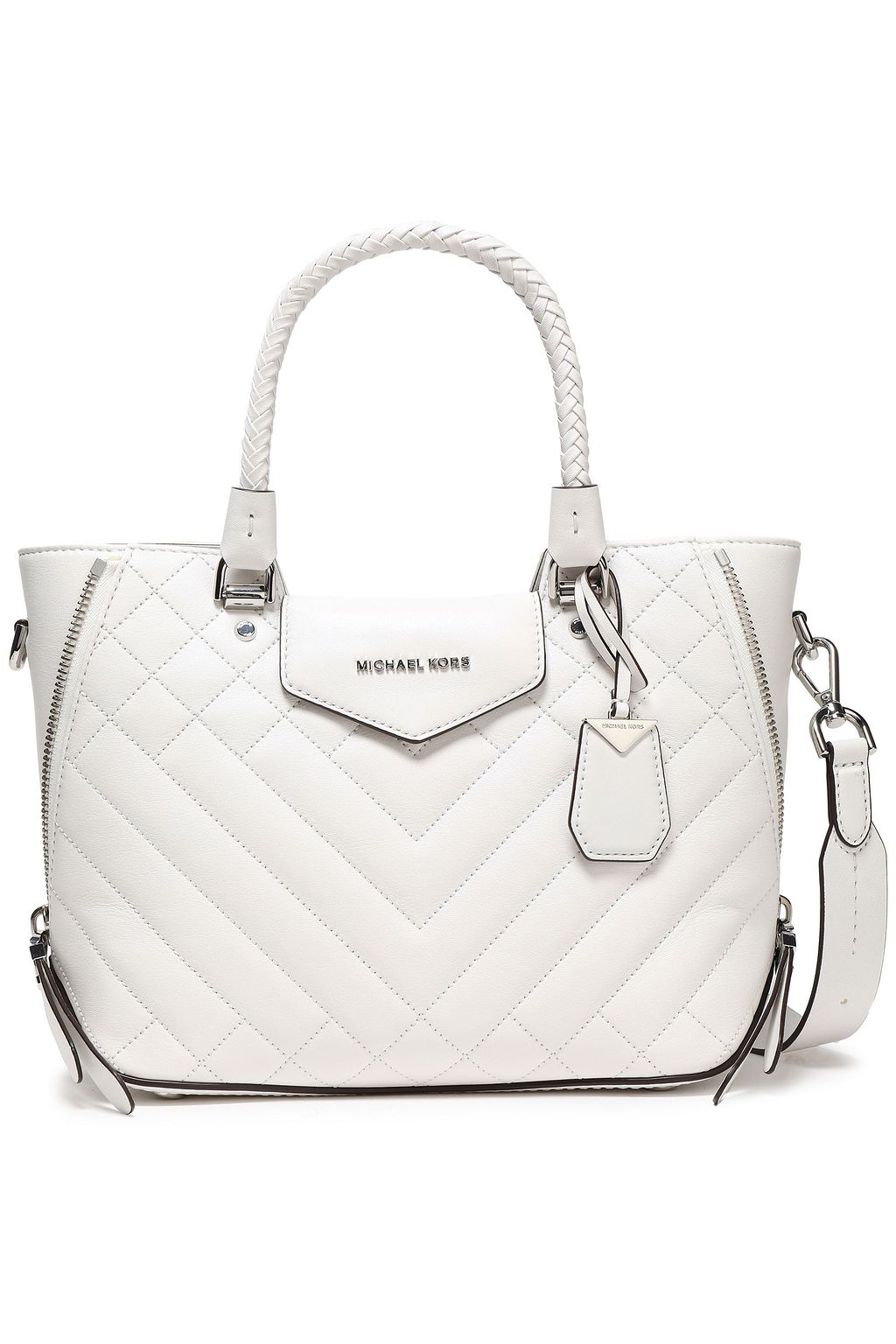 white michael kors shoulder bag