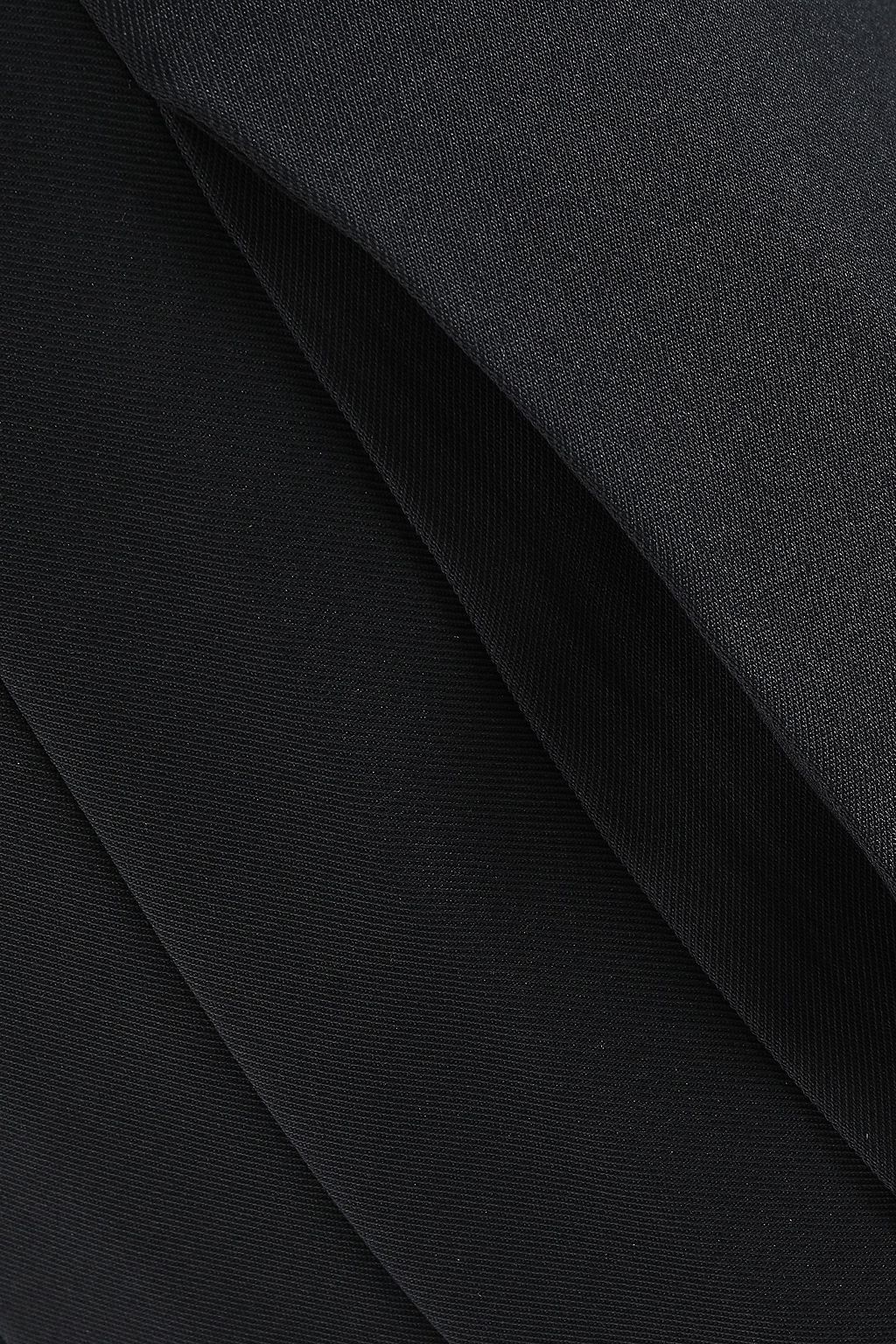 BEAUFILLE Pleated twill midi wrap skirt