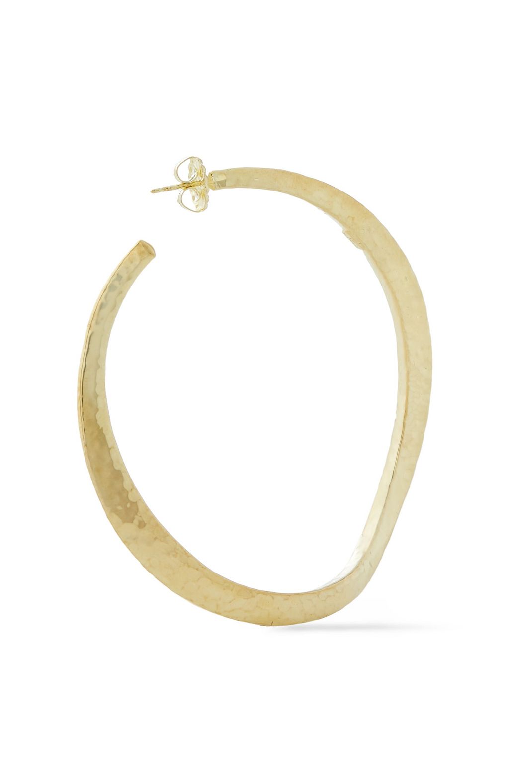 IPPOLITA Hammered 18-karat gold hoop earrings