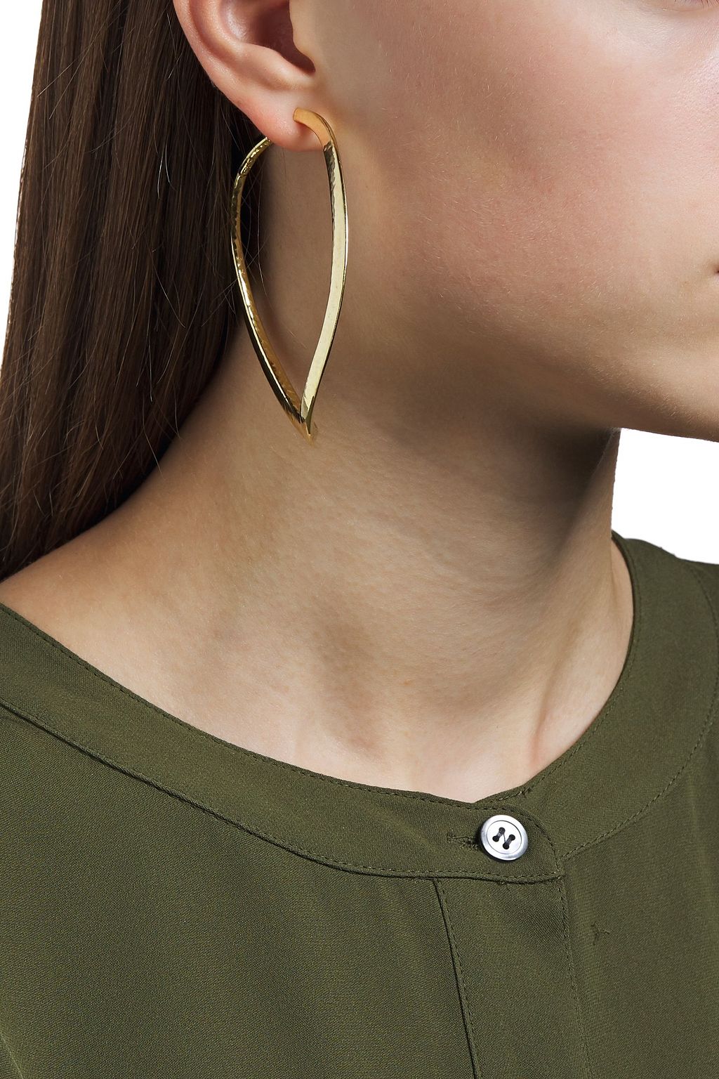 IPPOLITA Hammered 18-karat gold hoop earrings