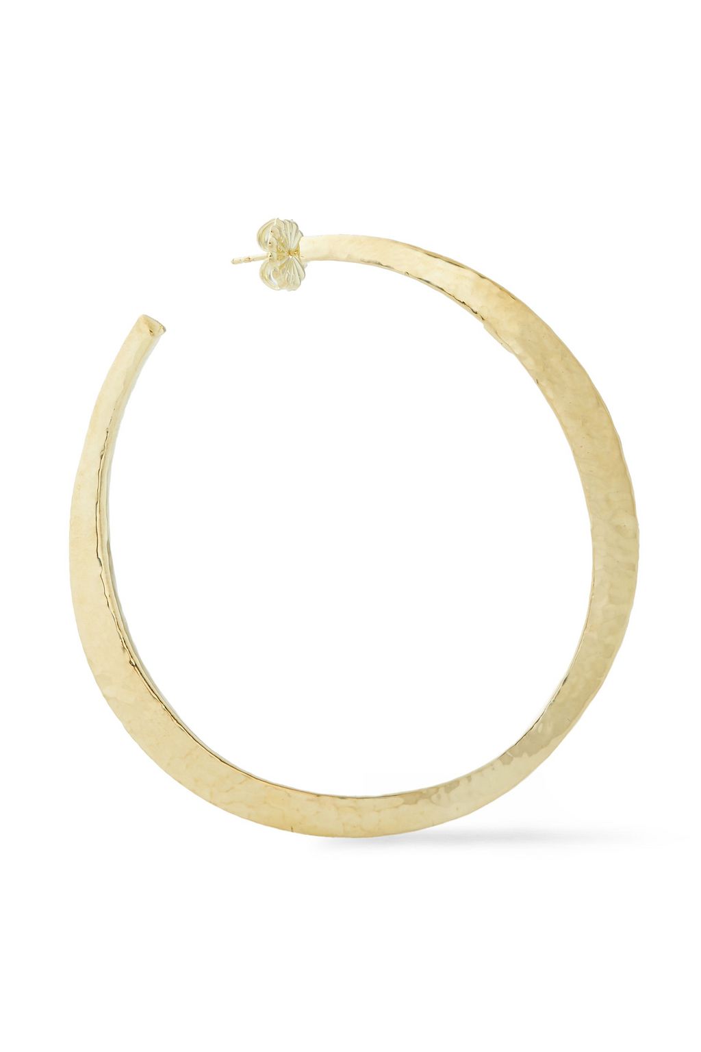 IPPOLITA Hammered 18-karat gold hoop earrings