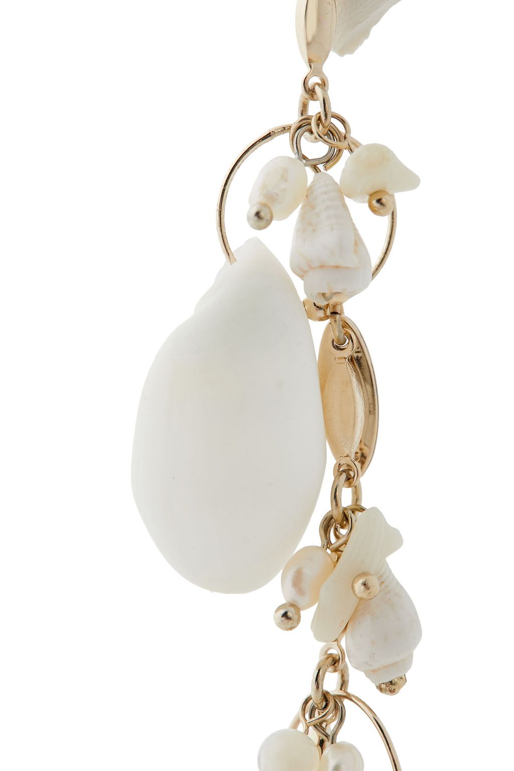 ZIMMERMANN Gold-plated shell earrings