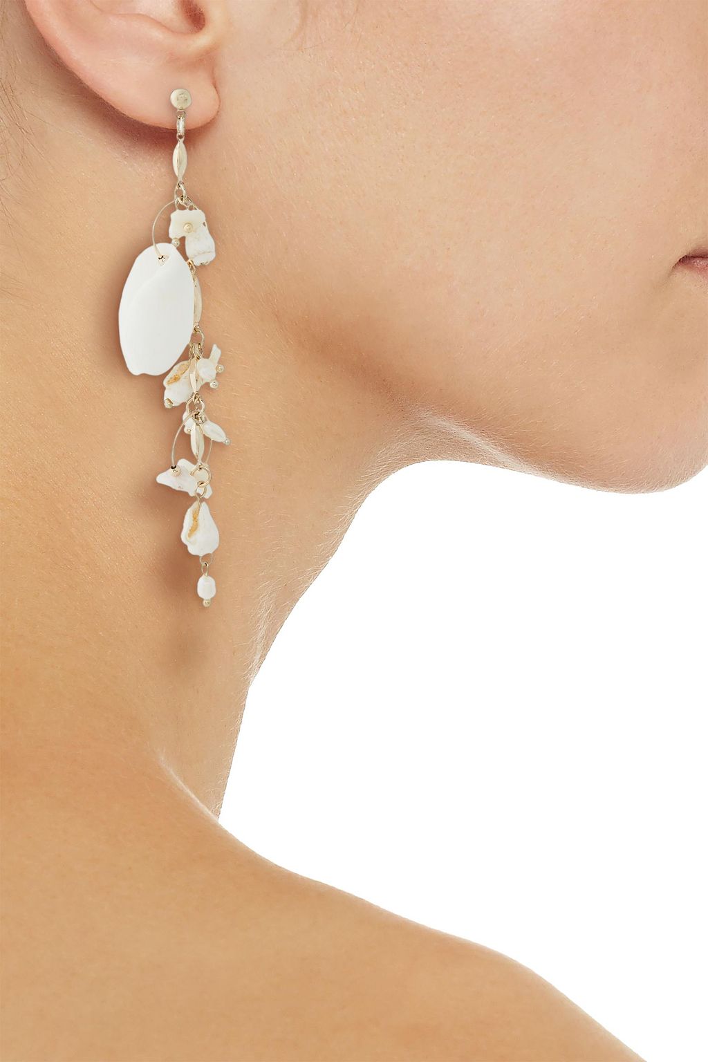 ZIMMERMANN Gold-plated shell earrings