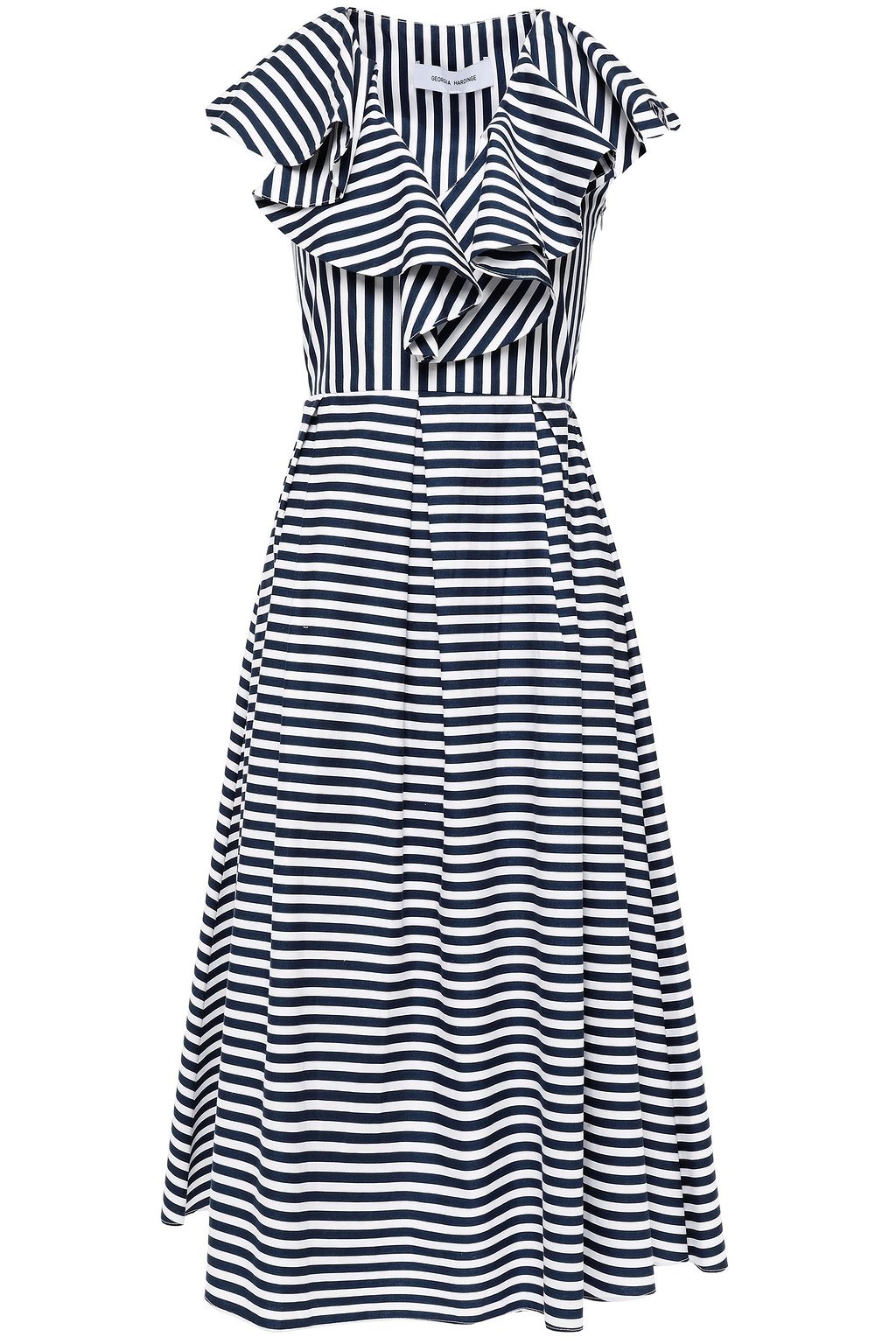 georgia stripe midi dress