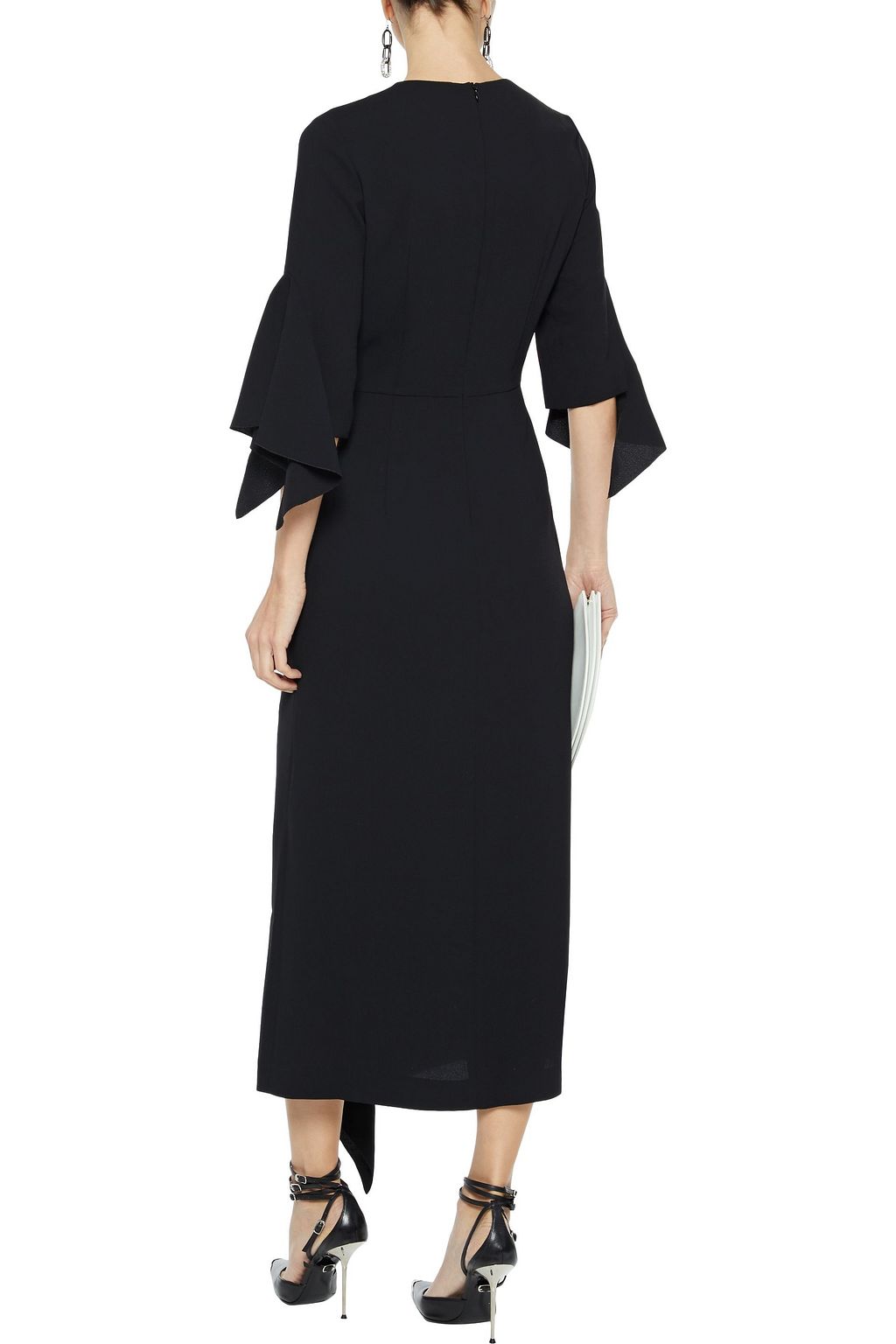 GOEN.J Ruffled crepe midi dress