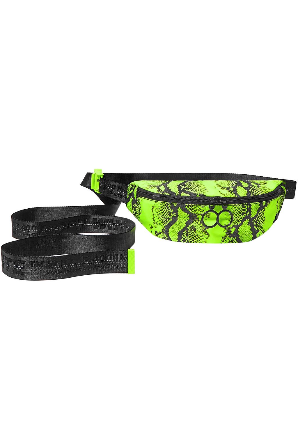 snake print belt bag