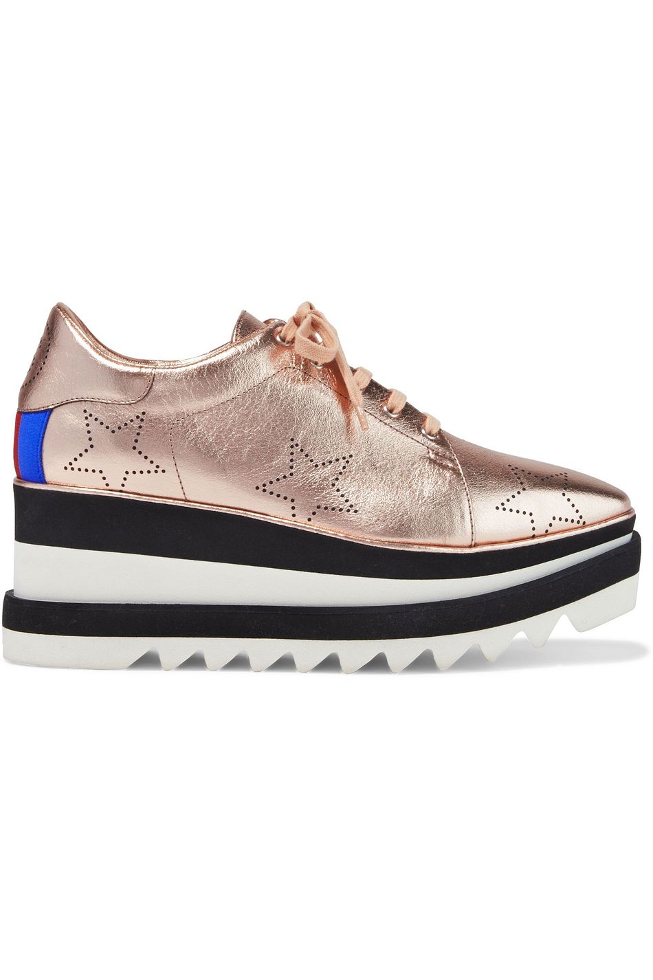 rose gold platform sneakers