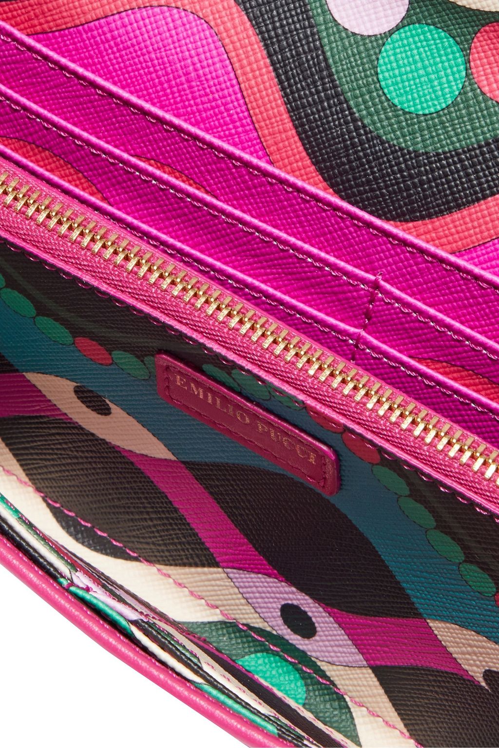 PUCCI Leather continental wallet