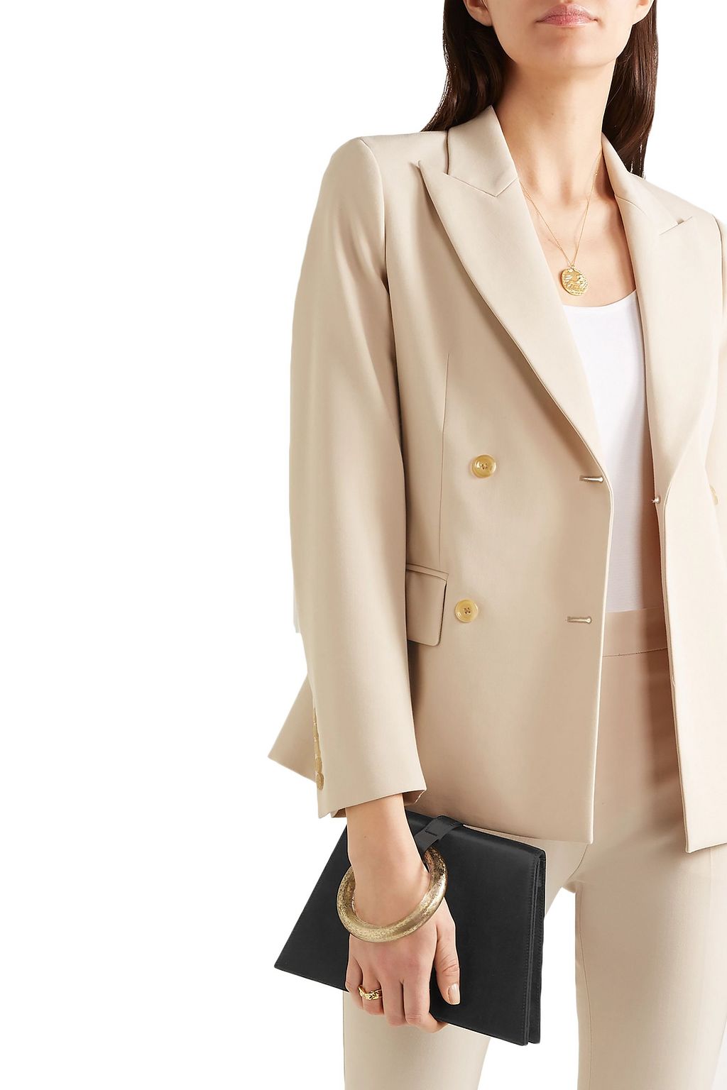CAROLINA SANTO DOMINGO Bangle satin and acrylic tote