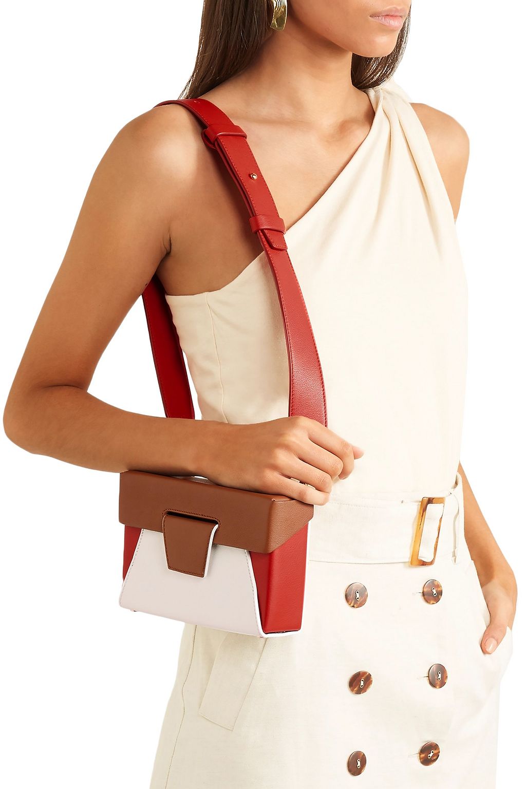 YUZEFI Lola textured-leather belt bag