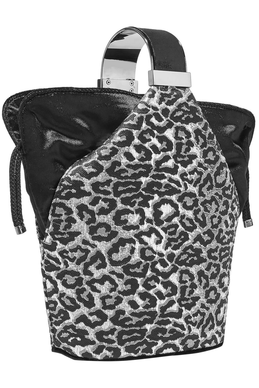 BIENEN DAVIS Kit mini velvet-trimmed metallic brocade bucket bag