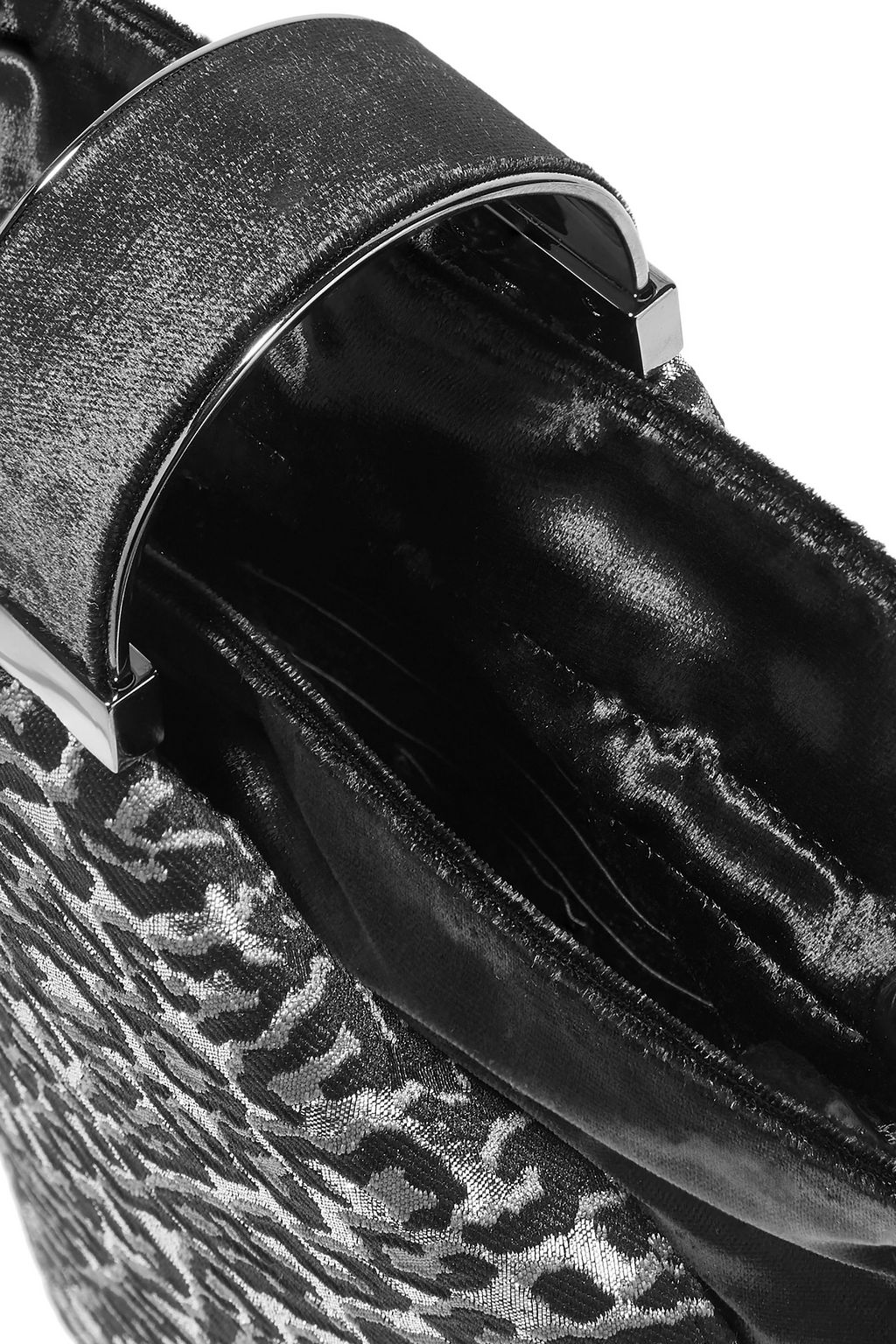 BIENEN DAVIS Kit mini velvet-trimmed metallic brocade bucket bag