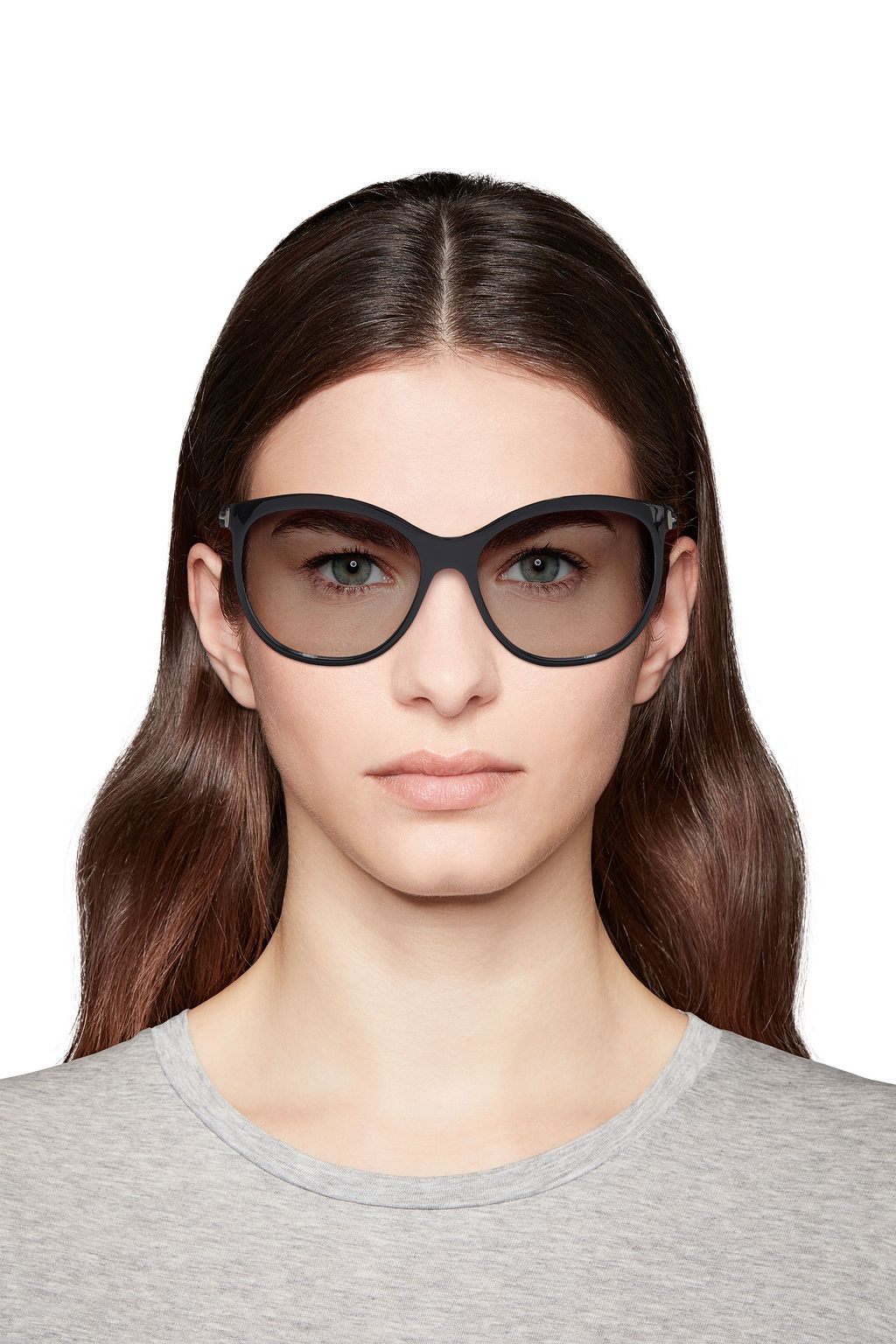 TOM FORD Geraldine round-frame tortoiseshell acetate sunglasses
