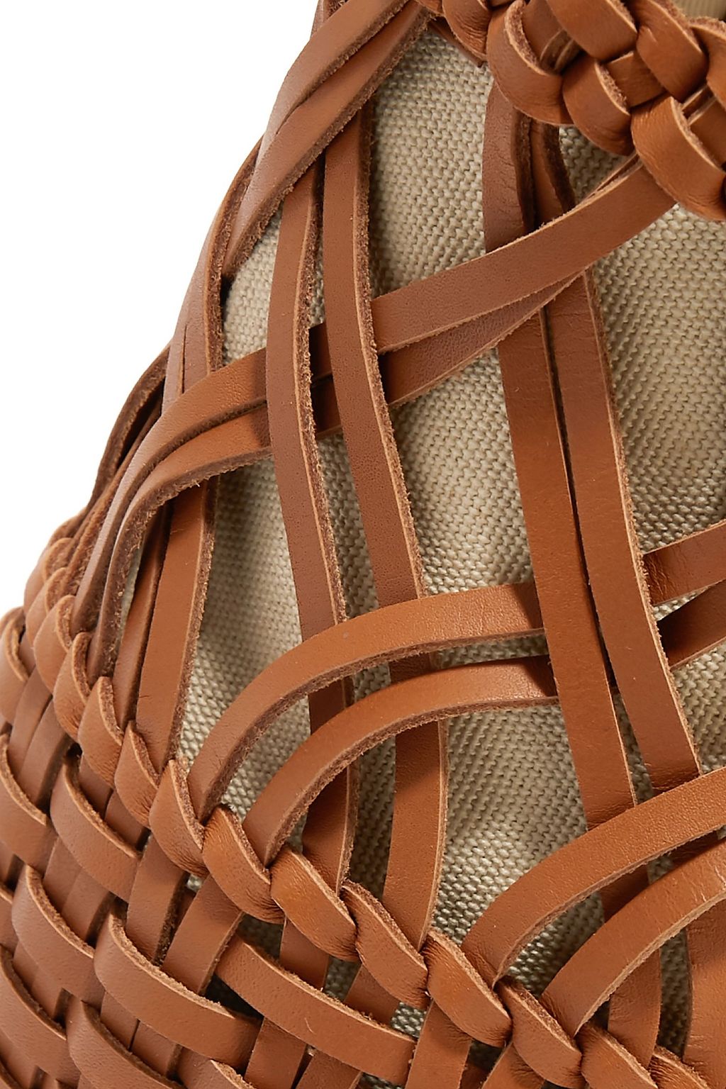 HEREU Anna woven leather bucket bag