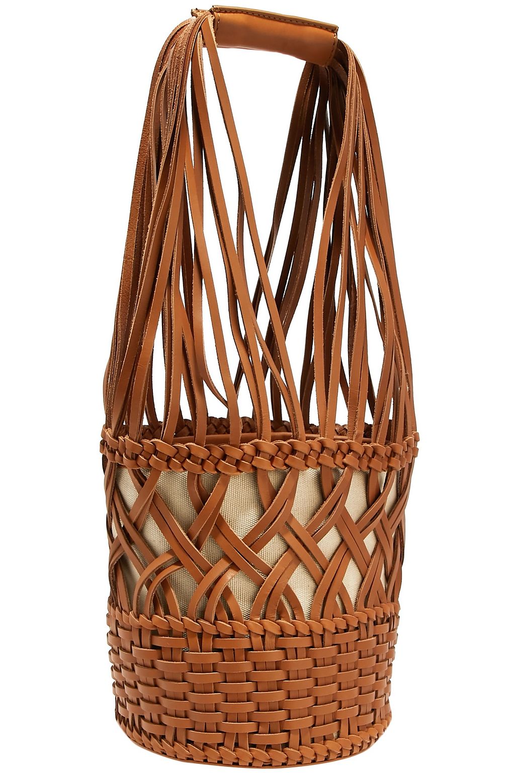 HEREU Anna woven leather bucket bag