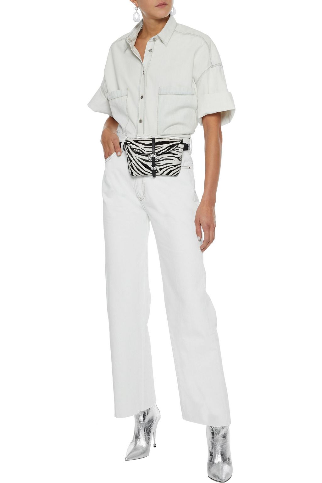 RE/DONE Frayed high-rise straight-leg jeans